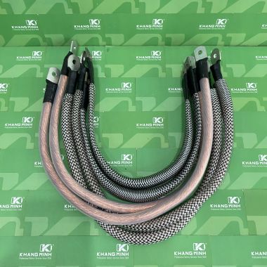 Dây đồng M50 vỏ trong bấm cos 2 đầu cho máy hàn cell pin