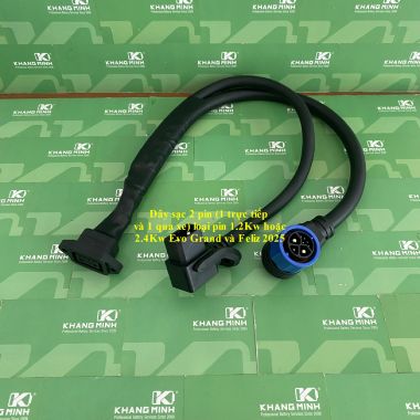 Giắc Chuyển Đổi Sạc 2 Pin Evo Grand Feliz 2025 Vinfast VF