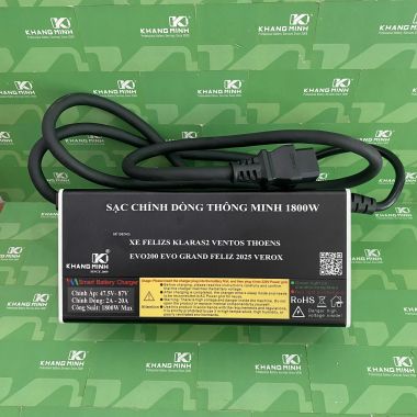 Sạc nhanh 1800W xe Evo Grand Feliz 2025 Vinfast VF