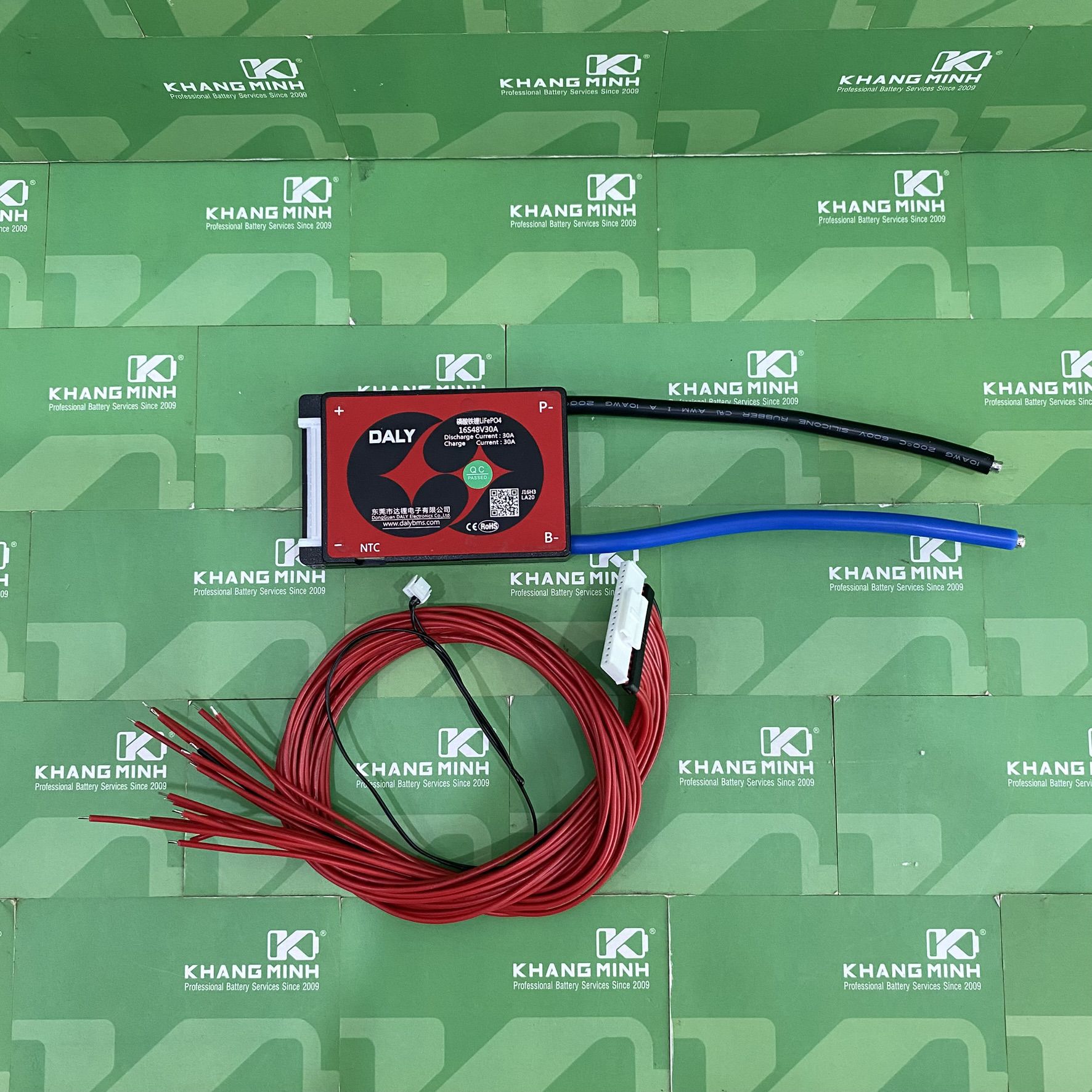 Mạch Daly 16S 48V 30A Pin Sắt LiFePO4 3.2V Chính Hãng