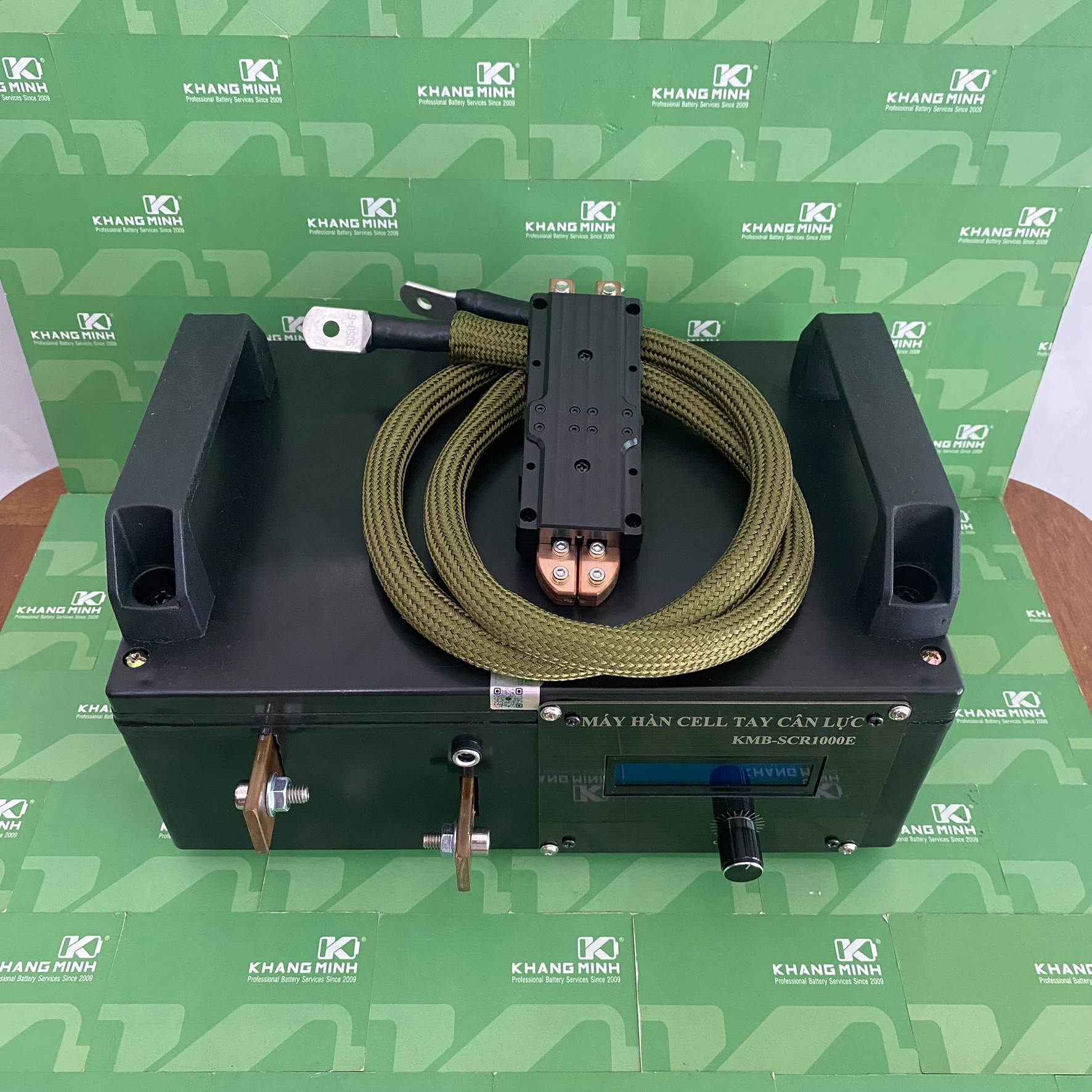 Máy hàn cell Tay cân lực Ray trượt Cao cấp Hàn kẽm 0.3mm