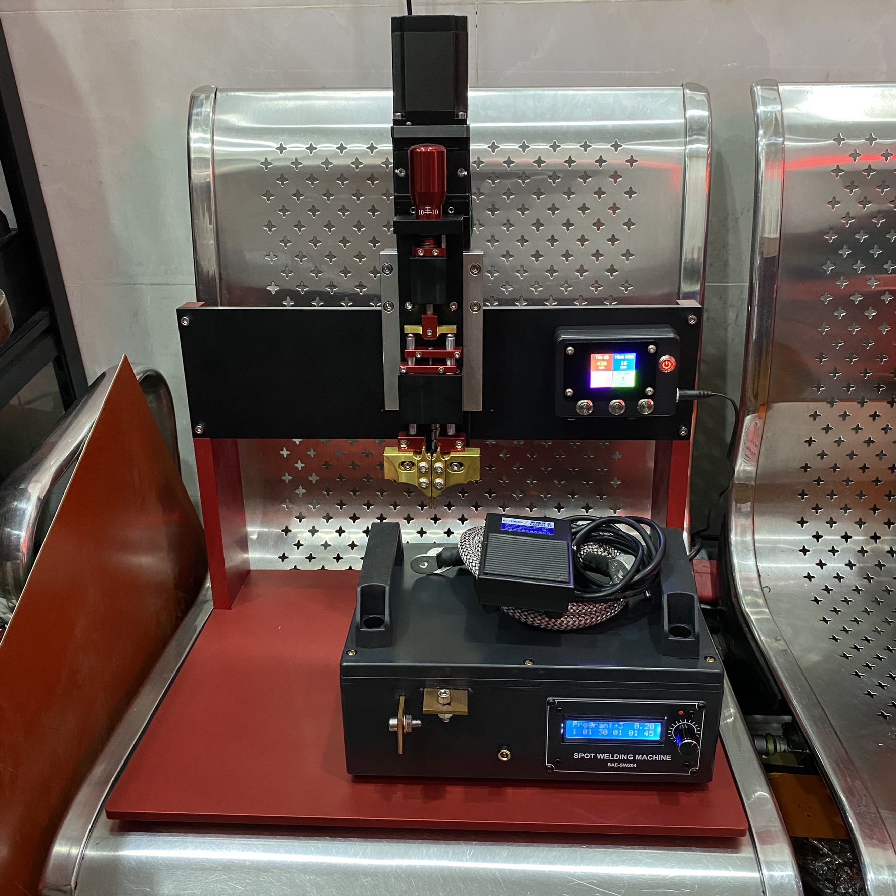 Trụ h&agrave;n cell tự động Step cao cấp chuy&ecirc;n pin cao 32140