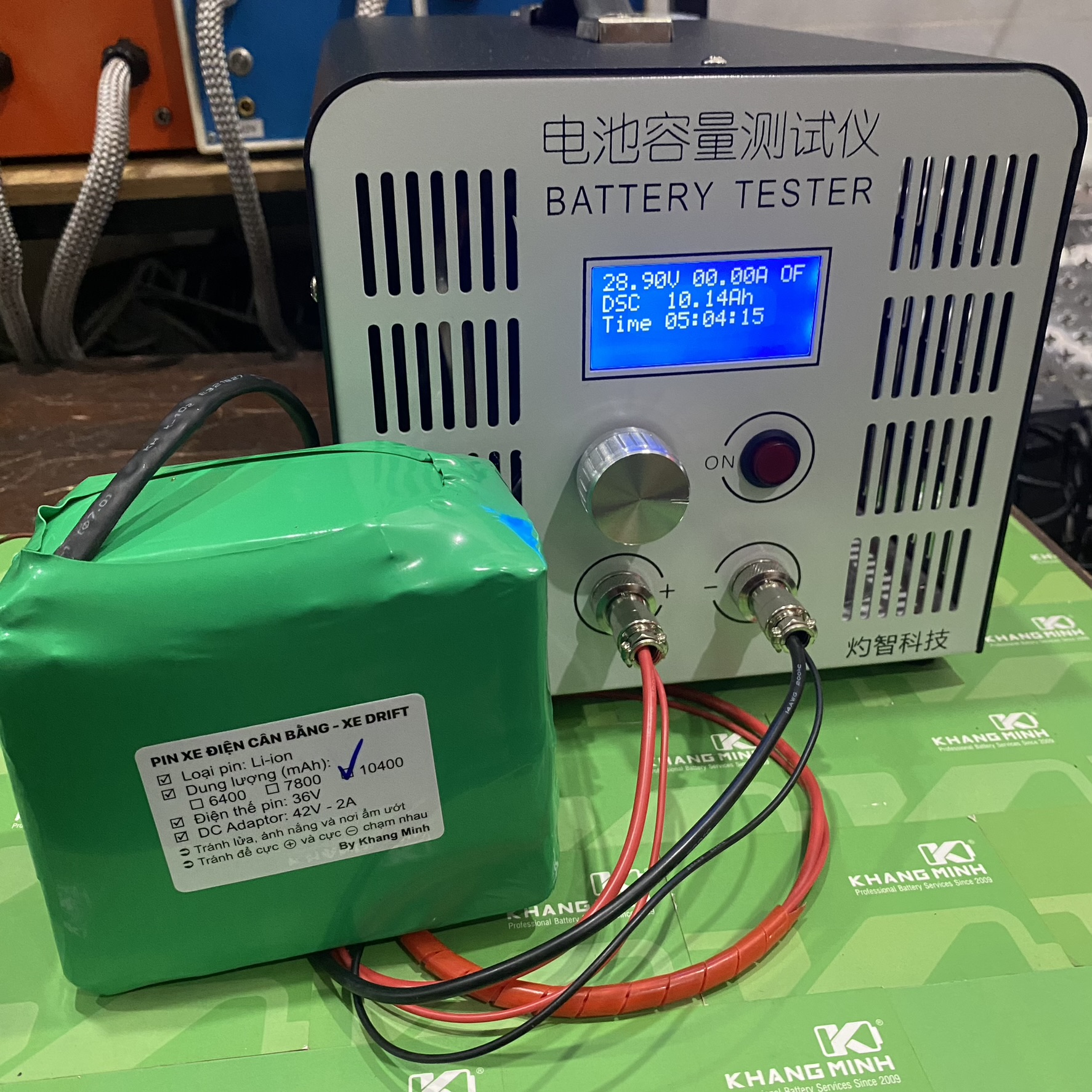 Pin Xe Điện 48V 15Ah Samsung Thay Cho Xe Chạy 4 Bình Ắc Quy