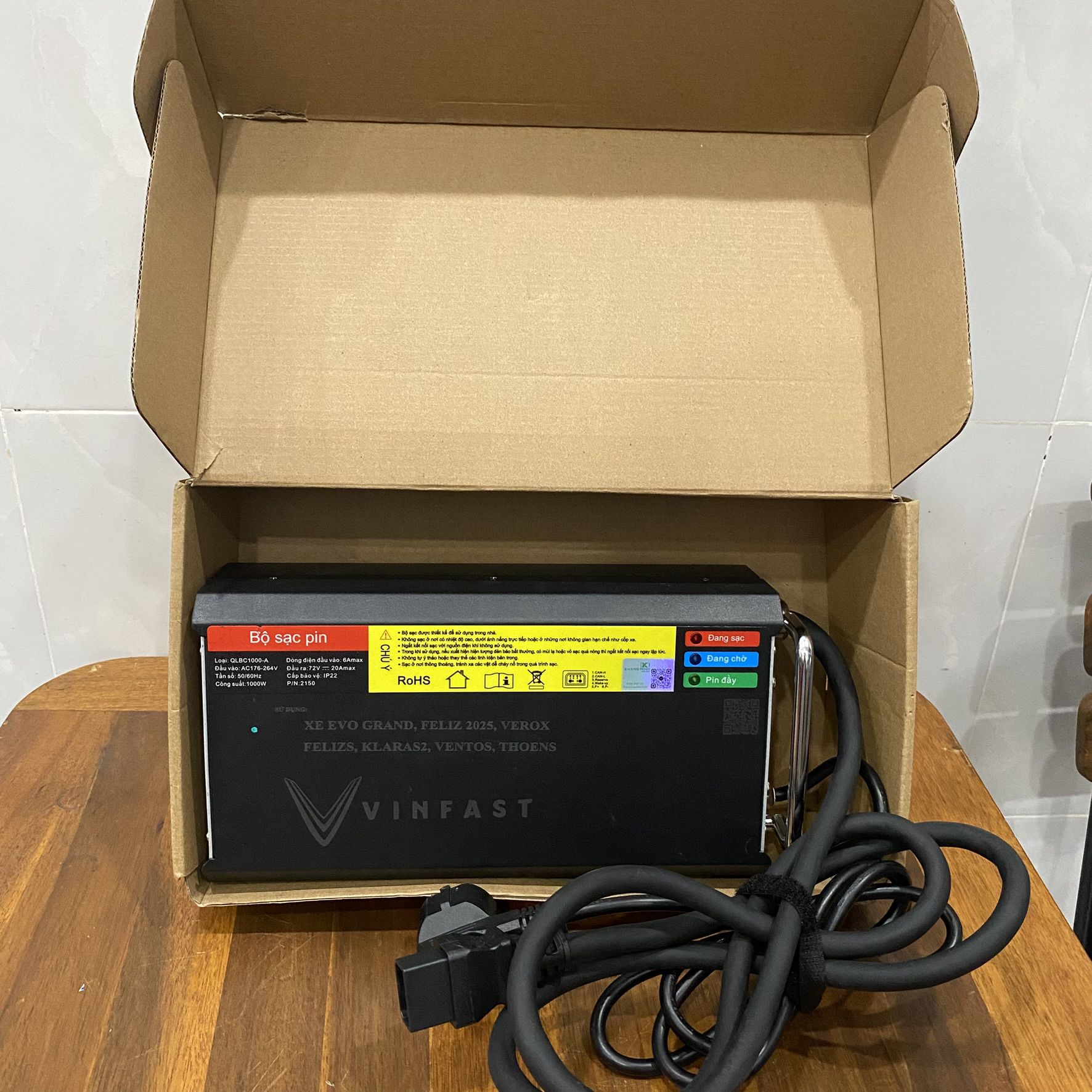 Sạc 1000W pin LFP Evo200 Evo Grand Feliz 2025 FelizS mới 99%