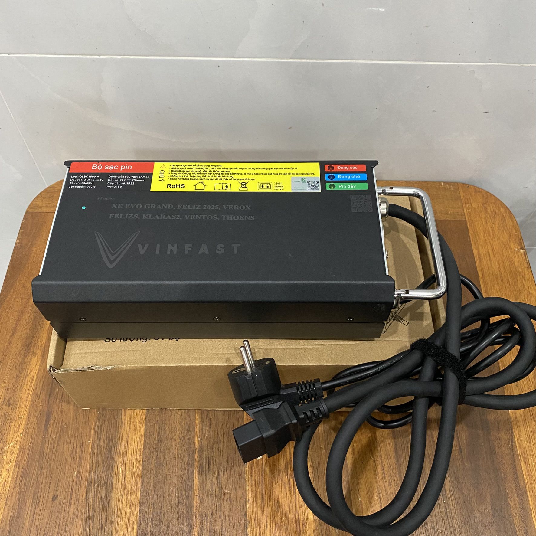 Sạc 1000W pin LFP Evo200 Evo Grand Feliz 2025 FelizS mới 99%