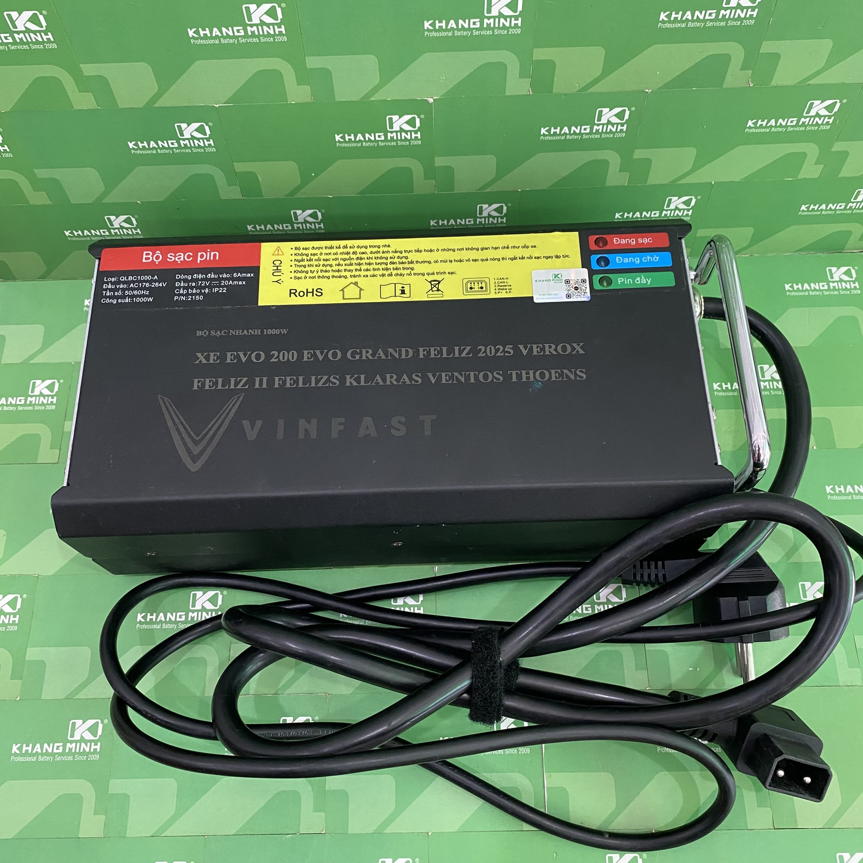 Sạc 1000W Xe Vinfast Evo Grand Feliz 2025 FelizS VentoS