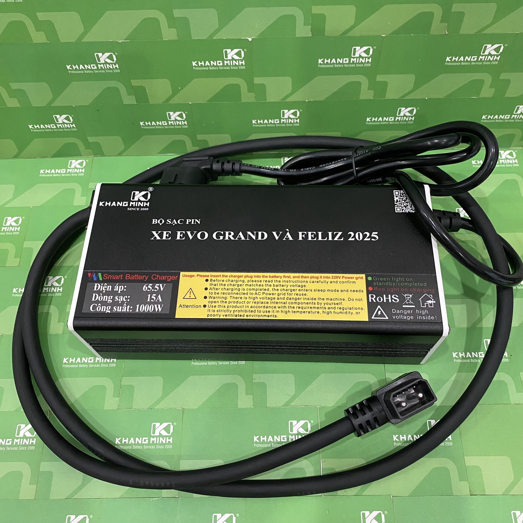 Giắc Sạc Giải M&atilde; Pin 2.4Kw Xe Evo Grand v&agrave; Feliz 2025