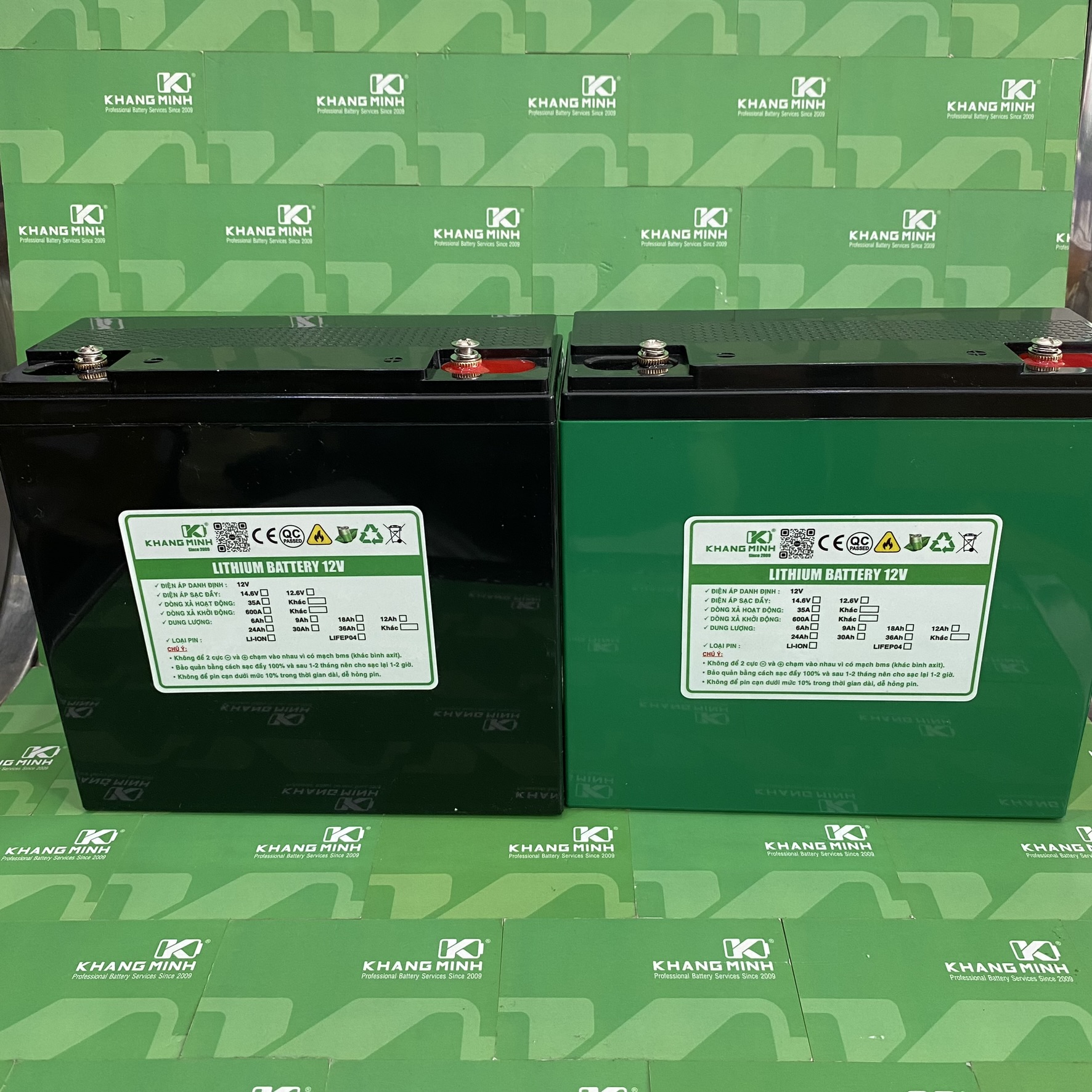 Vỏ B&igrave;nh Ắc Quy Lithium 12V 30Ah Lắp 8 Cell 32140