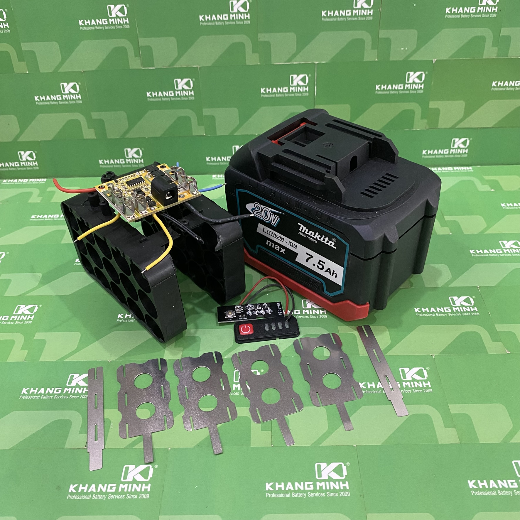 Vỏ Pin Makita 15 Cell 18650 18V 21V 5S 3P 7.5Ah