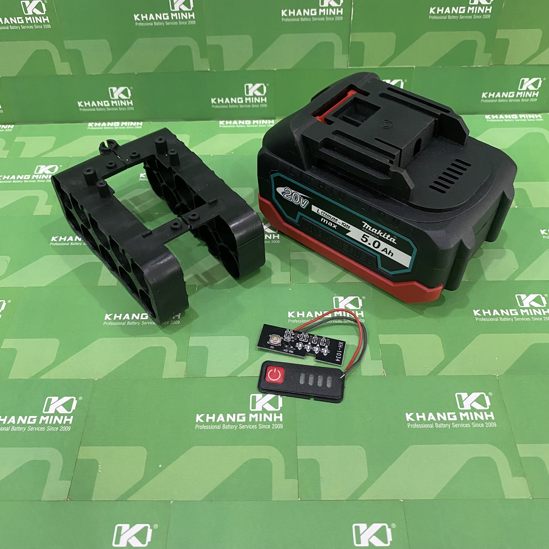 Vỏ Pin Makita 10 Cell 18650 18V 21V 5S 2P Chân Phổ Thông